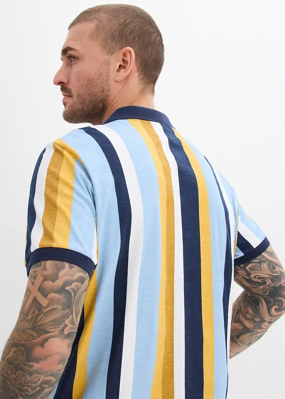 Poloskjorte i 100% &oslash;kologisk bomull, bonprix