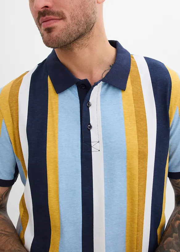 Poloskjorte i 100% &oslash;kologisk bomull, bonprix