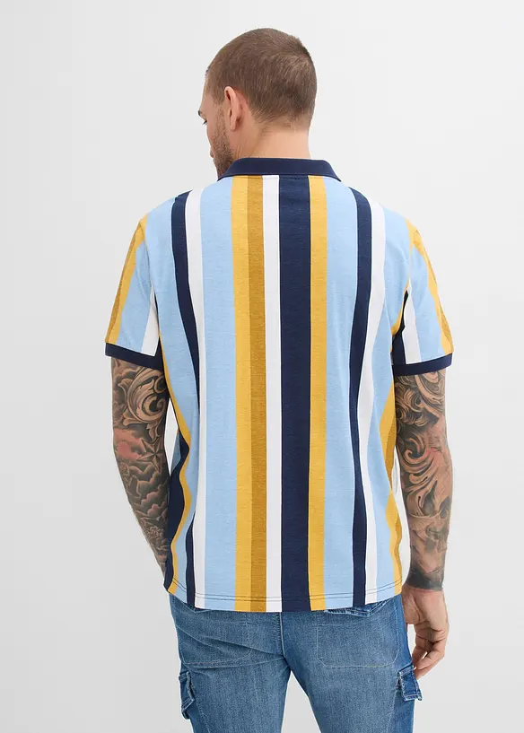 Poloskjorte i 100% &oslash;kologisk bomull, bonprix