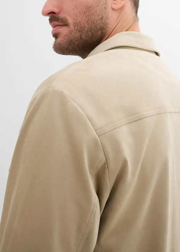 Jakke i imitert, semsket skinn, bonprix