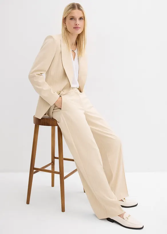 Blazer med n&aring;lestriper, bonprix