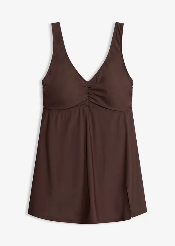 Shape-badekjole med V-hals, middels formende, bonprix