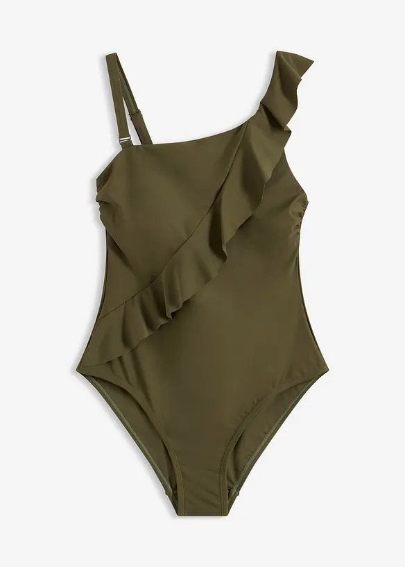 One shoulder-badedrakt med avtagbar skulderstropp, bonprix