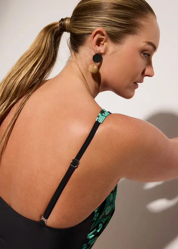 Shape-badedrakt i omslagslook, middels formende, bonprix