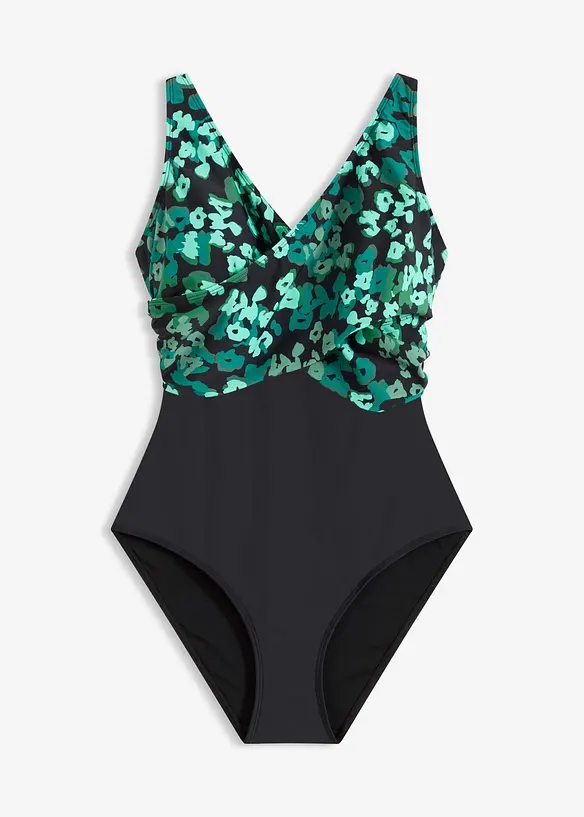 Shape-badedrakt i omslagslook, middels formende, bonprix