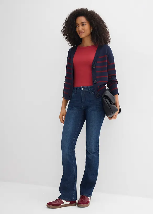 Flared-jeans Mid Waist, stretch, bonprix