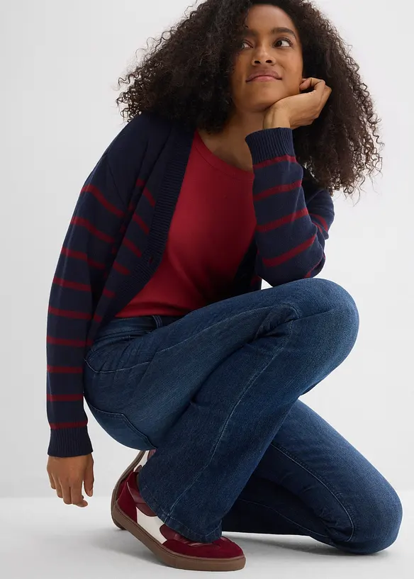 Flared-jeans Mid Waist, stretch, bonprix