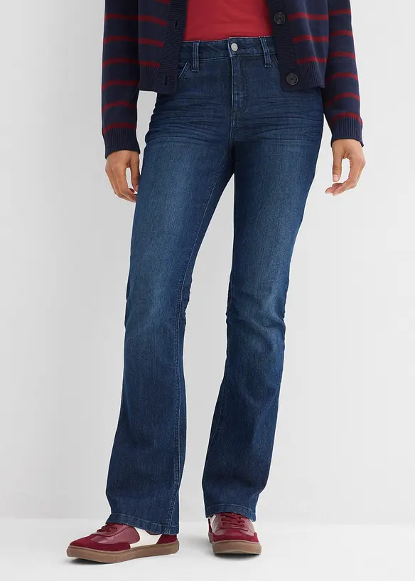Flared-jeans Mid Waist, stretch, bonprix