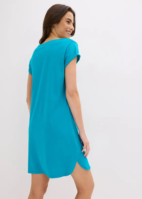 Kort nattkjole i 100% &oslash;kologisk bomull, bonprix