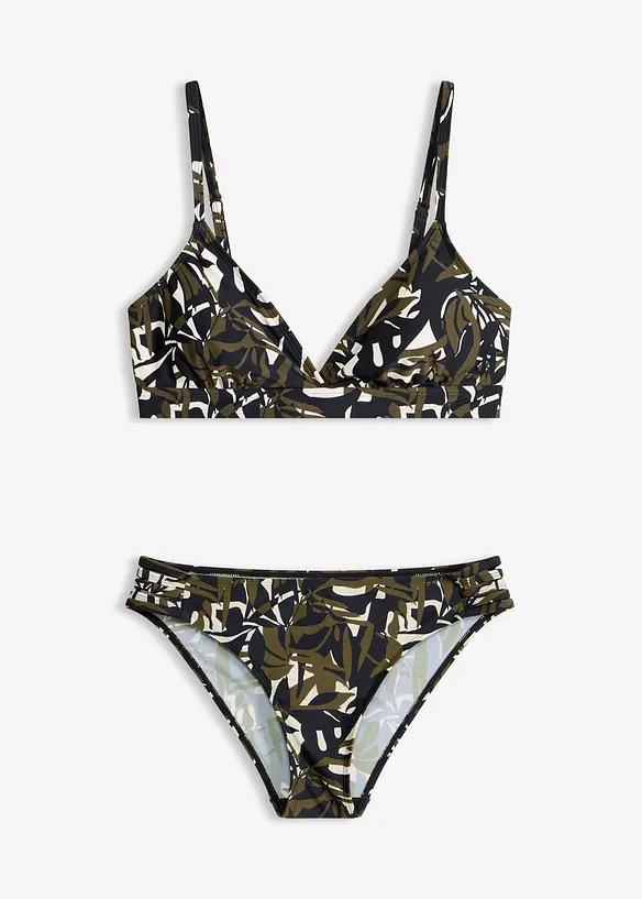 Bikini med kryssende skulderb&aring;nd, bonprix