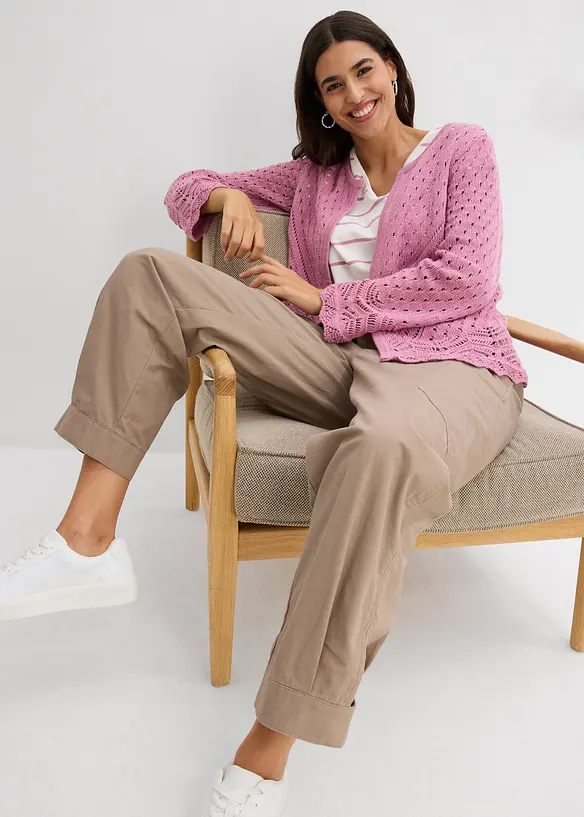 Cargobukse med kortere benlengde, bonprix