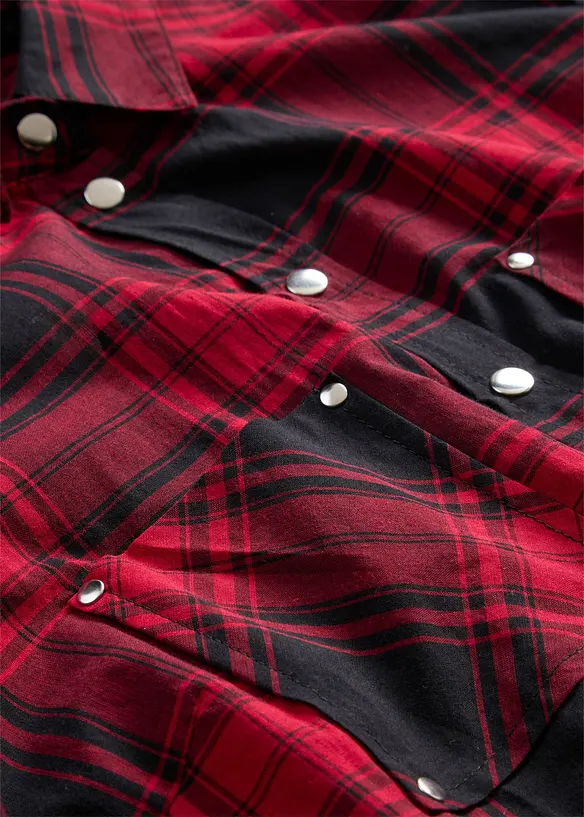 Rutete skjorte i 100% bomull, bonprix