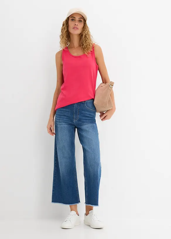 Lang topp i 100% bomull (5-pack), bonprix