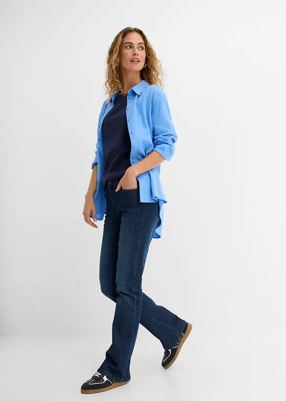 Langermet topp i 100% &oslash;kologisk bomull, bonprix