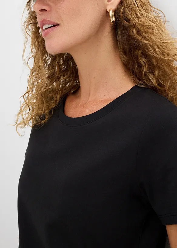 T-skjorte av 100% bomull, 2-pack, bonprix