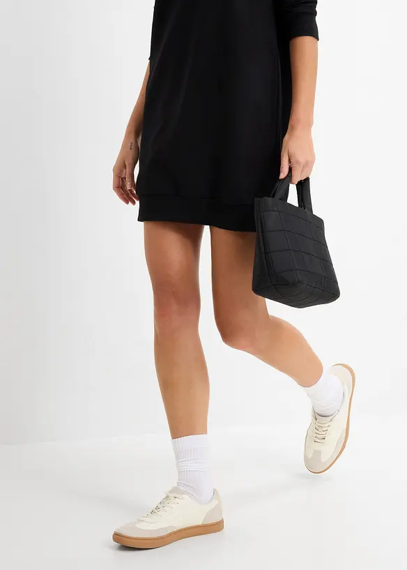 Sweatshirtkjole i myk frott&egrave;, bonprix