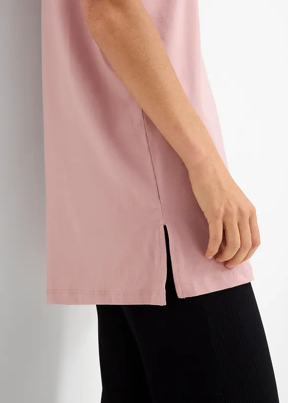 Lang topp med V-hals (2-pack), bonprix