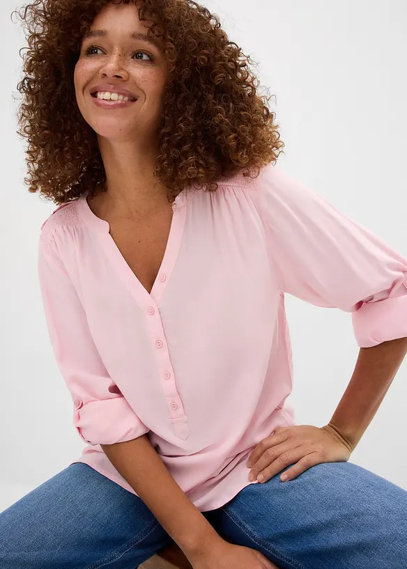 Blusetunika i myk viskose, bonprix