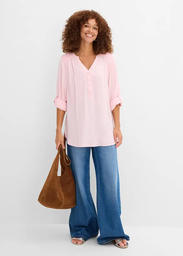 Blusetunika i myk viskose, bonprix