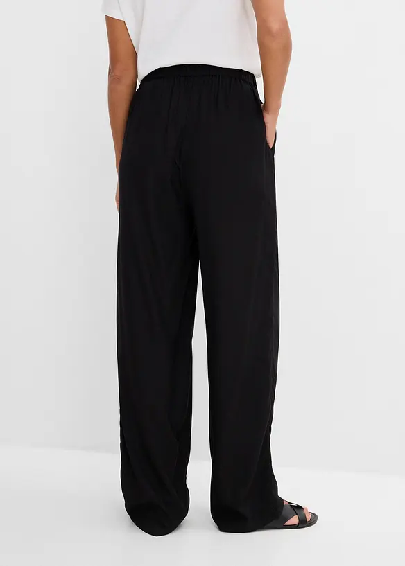 Slip on-viskosebukse med komfortlinning, bonprix