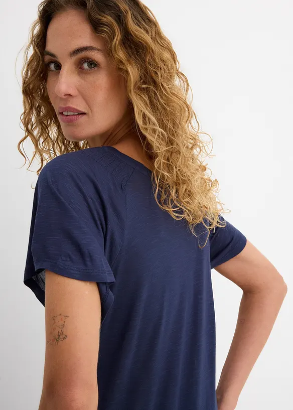 Topp i flammegarn med vingeermer, bonprix