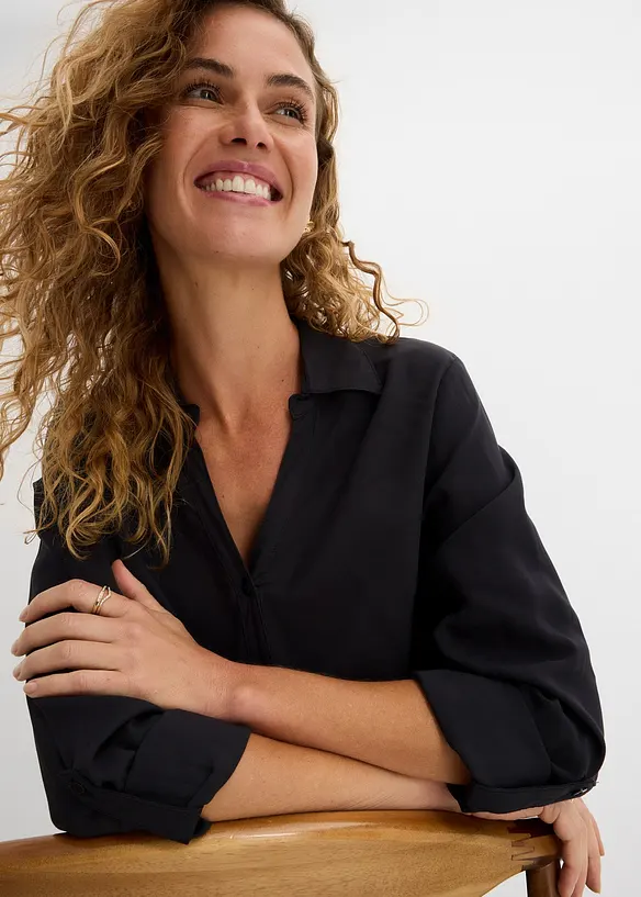 Bluse i lett viskose, bonprix