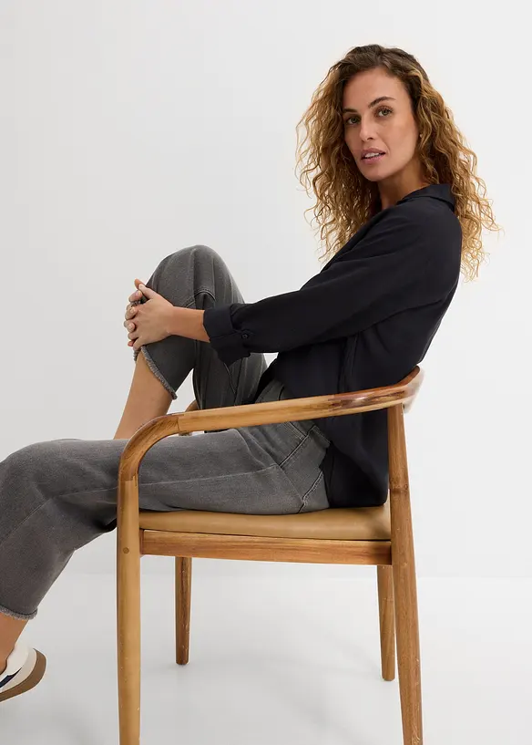 Bluse i lett viskose, bonprix