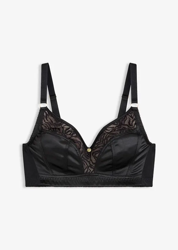 Bralette uten b&oslash;yle med delikat blonde, bonprix