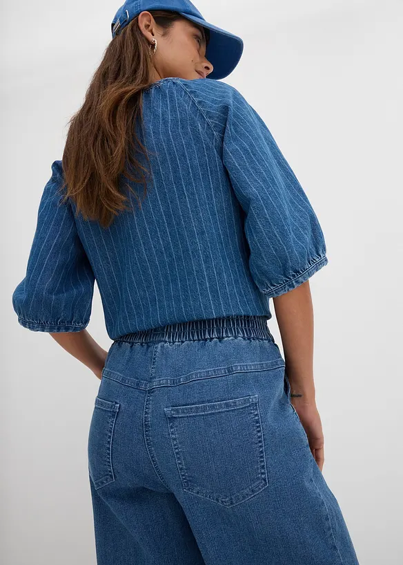 Mom jeans, High Waist, komfortlinning, bonprix