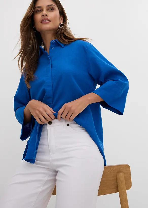 Wide Leg-jeans Mid Waist, Stretch, bonprix