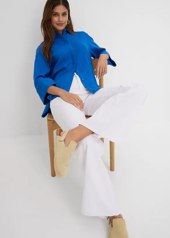 Wide Leg-jeans Mid Waist, Stretch, bonprix