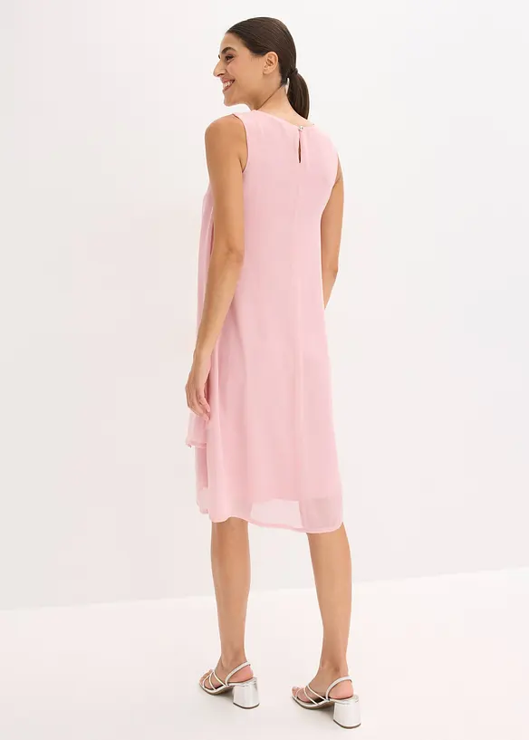 Chiffonkjole med strasspynt, bonprix