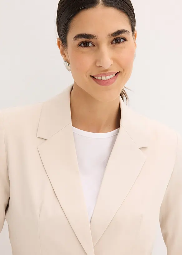 Kort blazer med klaffelommer, bonprix