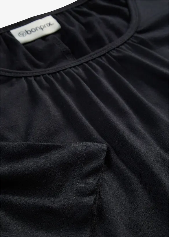 Oversized topp i viskosemiks, bonprix