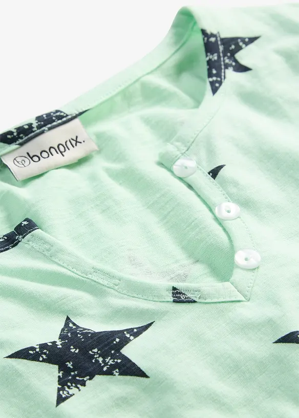 Topp med stjerneprint av 100% bomull, bonprix