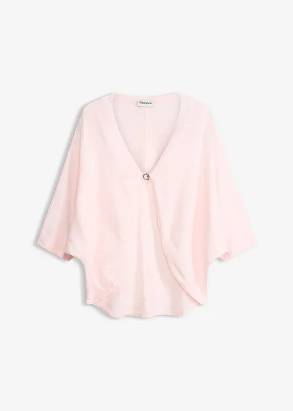 Finstrikket cardigan i 100% bomull, bonprix