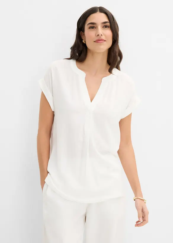 Bluse i 100% viskose, bonprix