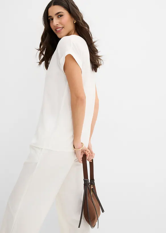 Bluse i 100% viskose, bonprix