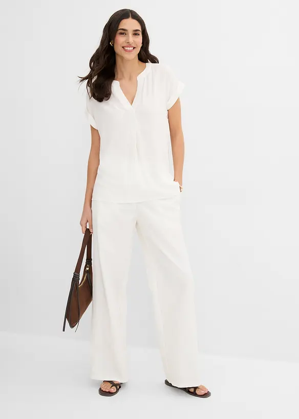 Bluse i 100% viskose, bonprix