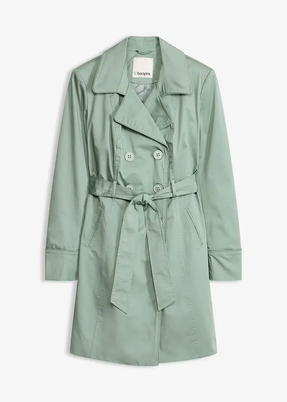 Trenchcoat i bomull, bonprix