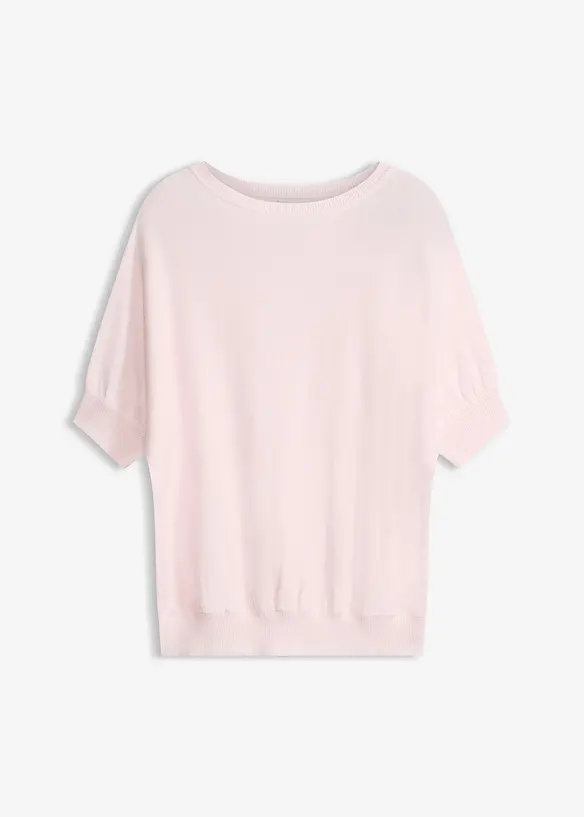 Finstrikket genser i bomullsmiks, bonprix