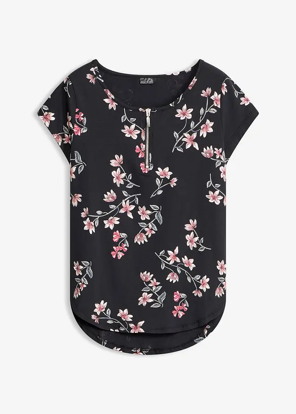 Oversized topp i bomullsmiks, bonprix