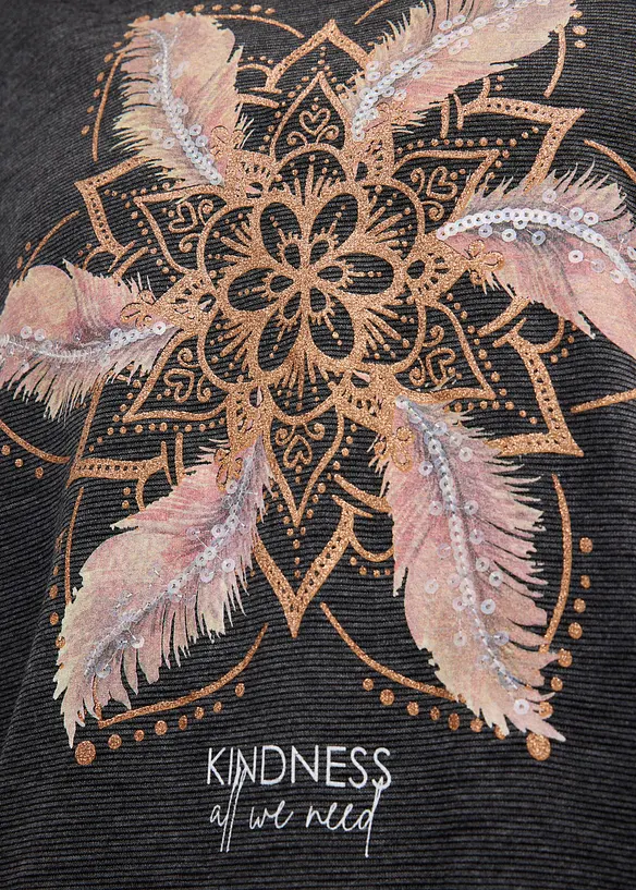 T-skjorte i myk viskosemiks, bonprix