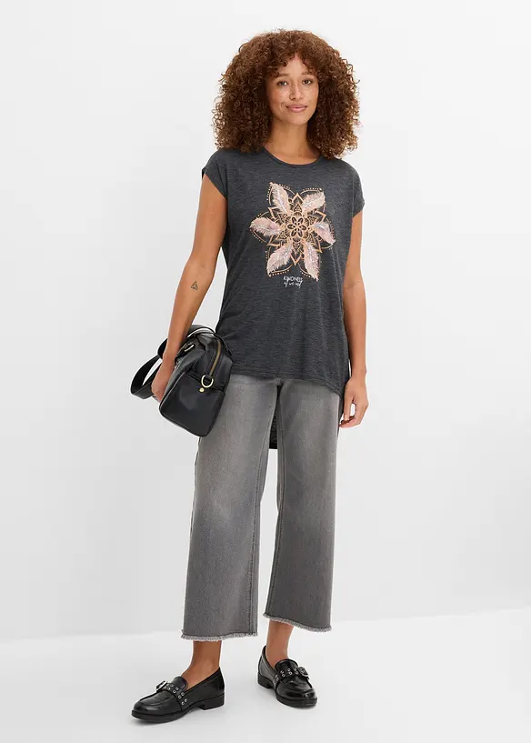 T-skjorte i myk viskosemiks, bonprix