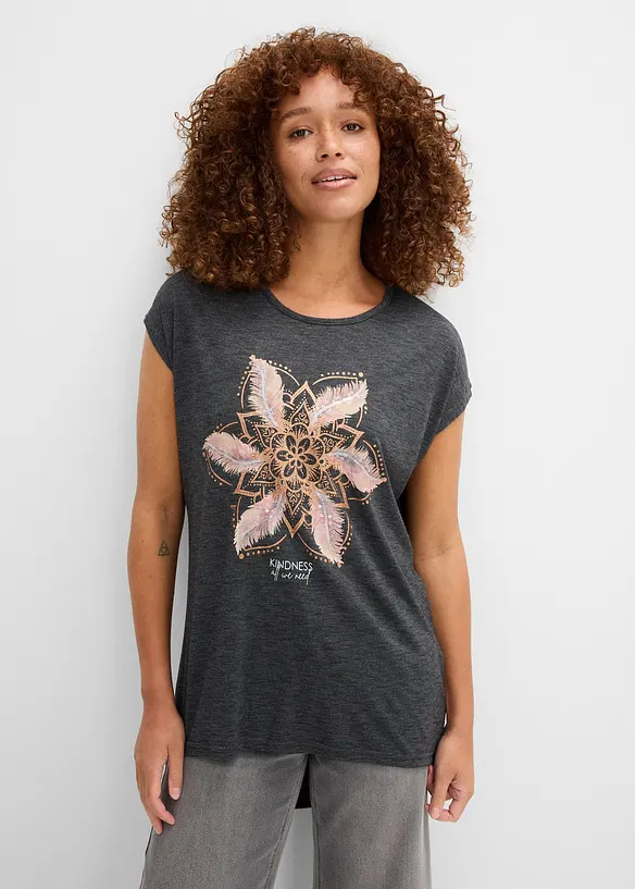 T-skjorte i myk viskosemiks, bonprix