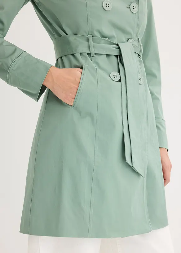 Trenchcoat i bomull, bonprix