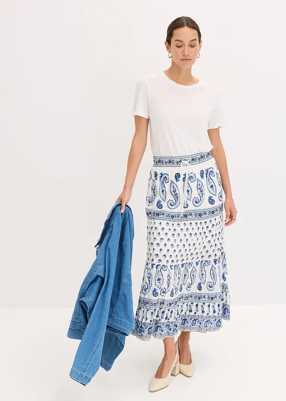 Maxiskj&oslash;rt i 100% bomull, bonprix