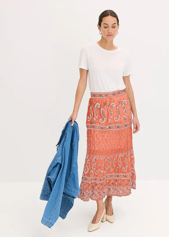 Maxiskj&oslash;rt i 100% bomull, bonprix