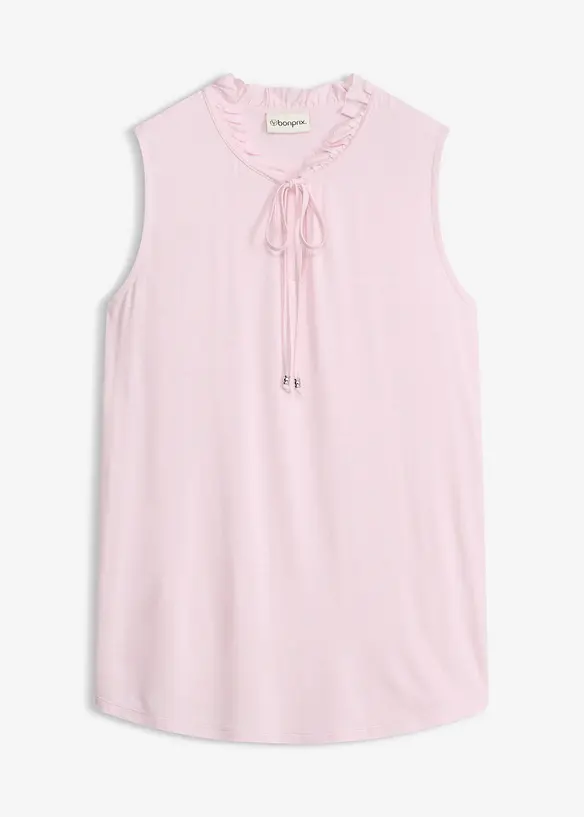 Ermel&oslash;s topp i viskosemiks, bonprix