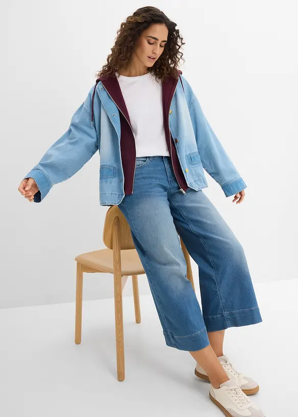 7/8-culotte i ultrasoft denim, bonprix